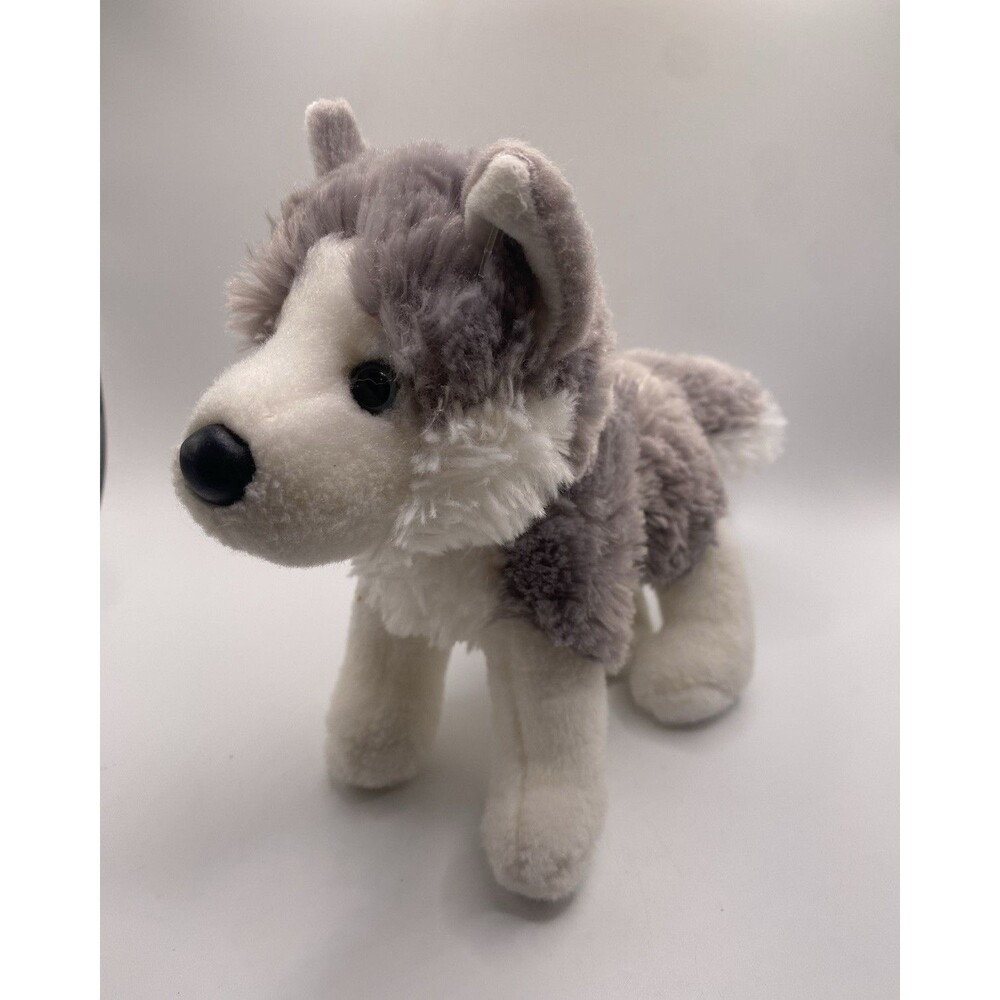 Douglas Gray/White Wolf Plush Stuffed Toy, Washable, Small 6-14 in, 3+
